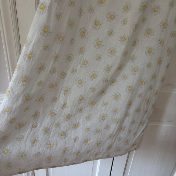 Sleeper Brigitte Midi Linen Dress in Daisy Floral Print Size Small Summer Button - Picture 17 of 17